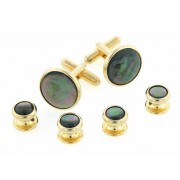 Tahitian Mother of Pearl Cufflinks and Studs